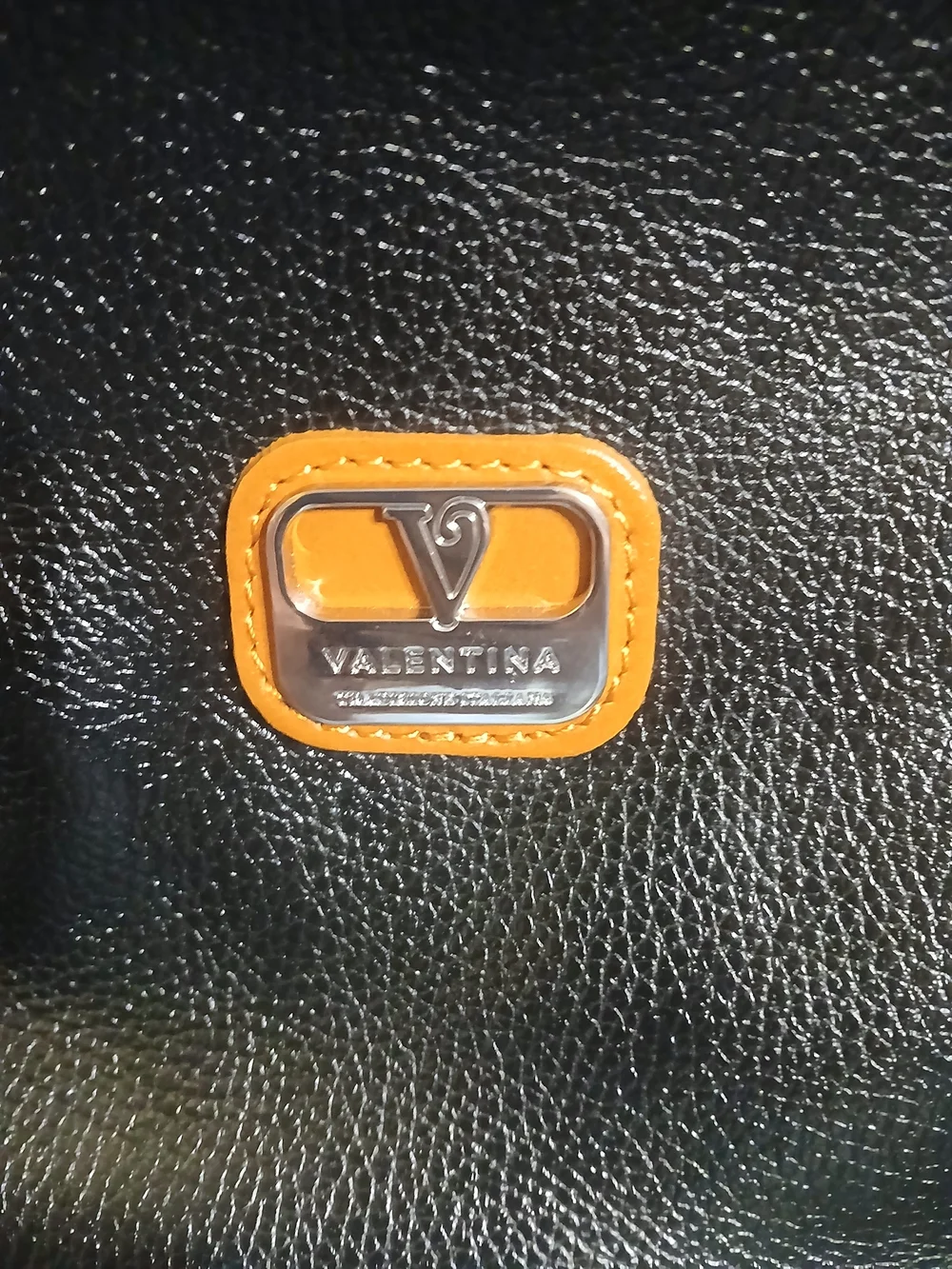 Valentina Style Black & Tan Leather Backpack Purse
